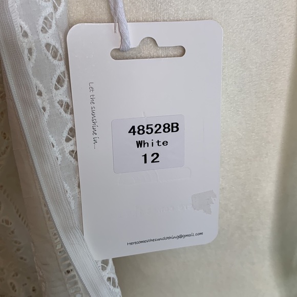 Here Comes The Sun White Eyelet Dress - Picture 10 of 11